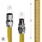 Flextron Gas Line Hose 1'' O.D.x18'' Len 3/4" FIPx3/4" MIP Fittings Yellow Coated Stainless Steel Flexible FTGC-YC34-18P - alternate 3